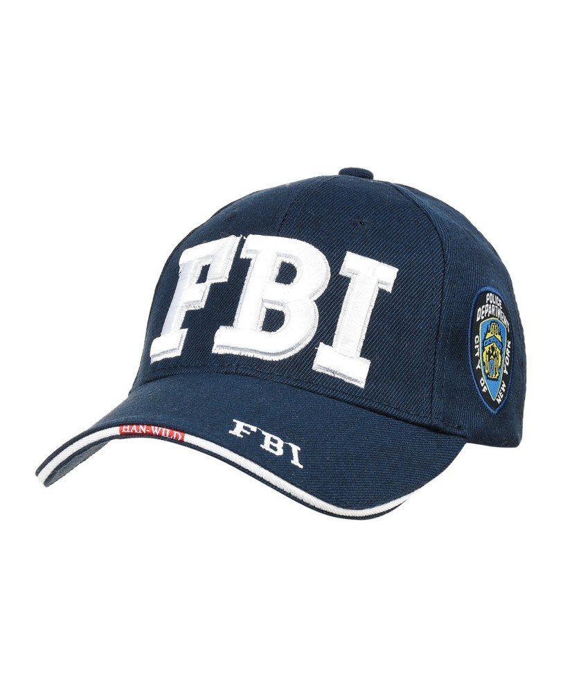 Granatowa Czapka z daszkiem baseballówka vintage FBI cz-m-20