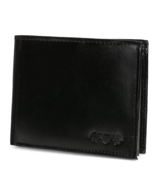 Czarny skórzany portfel...