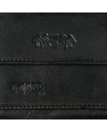 Czarny skórzany portfel męski, poziomy portfel RFiD Beltimore G12