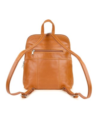 Plecak skórzany camel torebka elegancka poręczna Beltimore 021