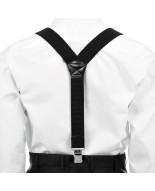 Szelki do spodni męskie eleganckie mocne Y czarne SZ3