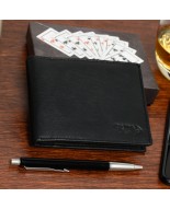 Zestaw męski skórzany portfel pasek duży Beltimore U89