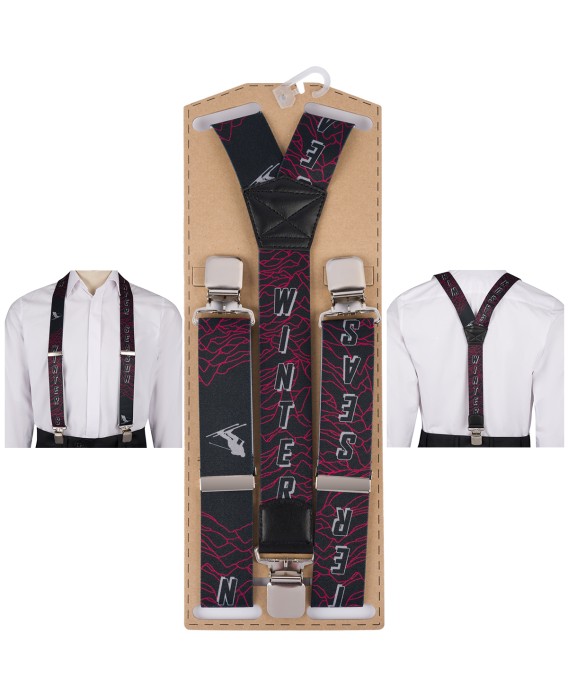 Szelki do spodni męskie eleganckie mocne V sportowe zimowe premium SZ7