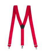 Szelki do spodni męskie eleganckie mocne V czerwone z pudełkiem SZ6