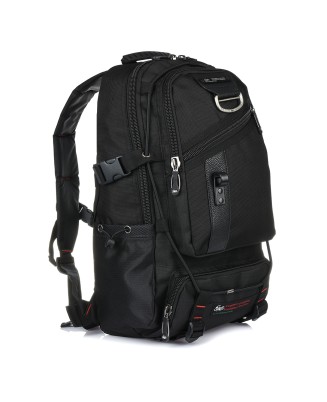 Czarny duży plecak sportowy, trekkingowy plecak na wycieczki Star Dragon U38