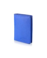 Niebieski pionowy portfel męski, prosty klasyczny portfel dla niego Bag Street 884