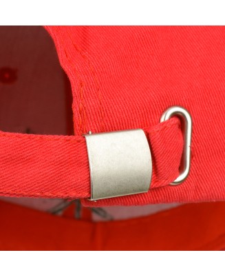 Czerwona Czapka z daszkiem baseballówka liść regulacja czm52