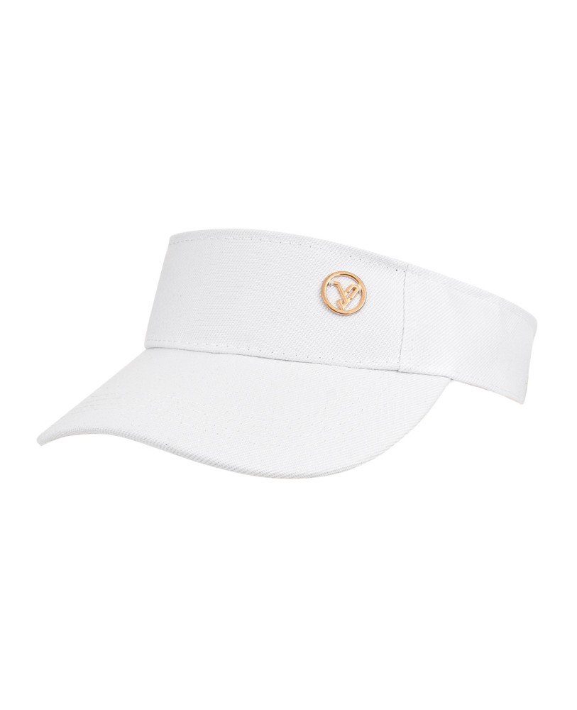 Biały Daszek na głowę przeciwsłoneczny czapka na lato sportowa regulowany daszek42