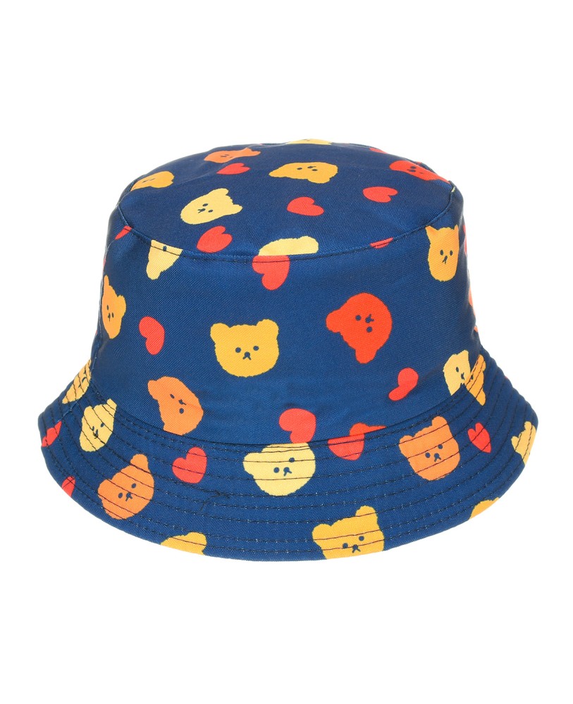 Kapelusz dwustronny bucket hat dziecięcy misie kapmd-1