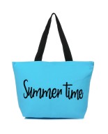 Niebieska Duża torba plażowa torebka summer time lekka T64