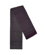 Czarny Szalik męski ciepły miękki szal gładki elegancki MES-JED