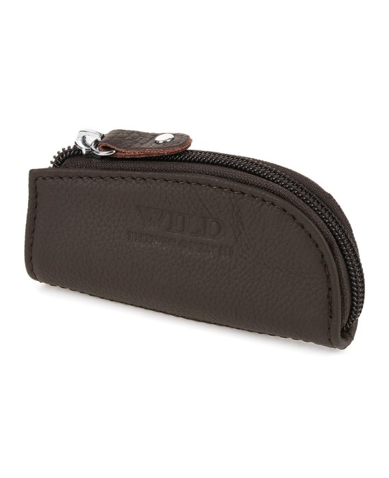 Etui na klucze premium skórzane kluczówka Wild brązowy S52