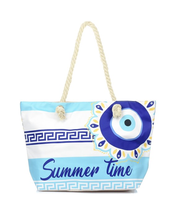 Duża torba plażowa torebka summer time grecka lekka T61
