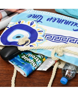 Duża torba plażowa torebka summer time grecka lekka T61