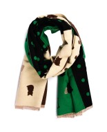 Patchwork Szalik damski duży bawełniany szal niepowtarzalny XA-3-3
