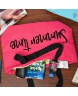Różowa Duża torba plażowa torebka summer time lekka T64