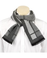 Szalik męski ciepły miękki szal gładki elegancki MES-JED-143