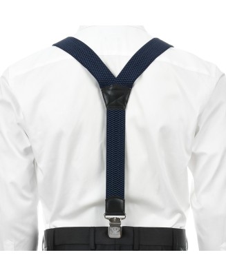 Szelki do spodni męskie eleganckie mocne Y granatowe SZ3