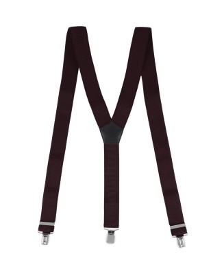 Szelki do spodni męskie eleganckie mocne V brązowe z pudełkiem SZ6
