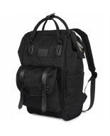 Plecak trekkingowy podróżny bagaż elegancki retro czarny duży Bag Street X34
