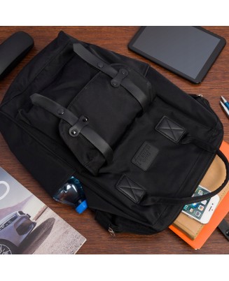 Plecak trekkingowy podróżny bagaż elegancki retro czarny duży Bag Street X34