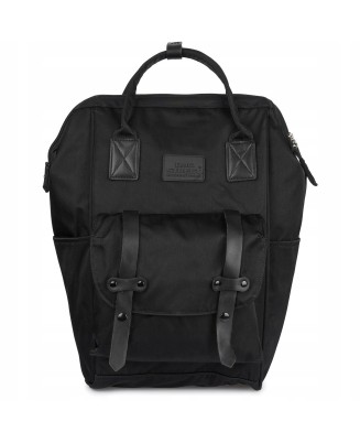Plecak trekkingowy podróżny bagaż elegancki retro czarny duży Bag Street X34