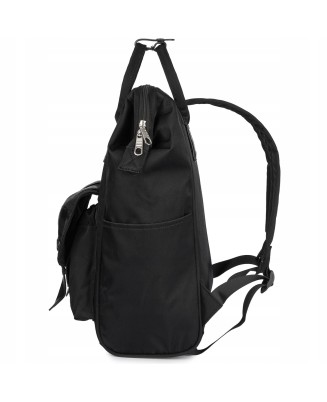 Plecak trekkingowy podróżny bagaż elegancki retro czarny duży Bag Street X34