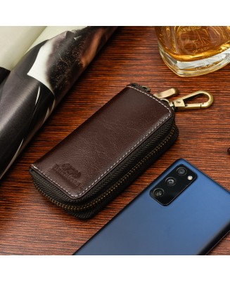 Etui na klucze premium skórzane kluczówka brązowe Beltimore P87
