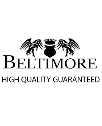 Pasek męski skórzany klamra automatyczna ciemny brąz Beltimore A44