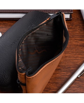 Camel etui na klucze skórzane duże pojemne polska produkcja G84