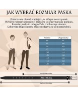 Skórzany pasek damski do spodni sukienki ciemny brąz skóra nat 3 cm Beltimore D73