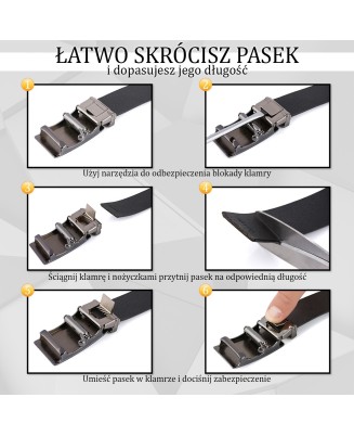 Skórzany pasek damski do spodni sukienki ciemny brąz skóra nat 3 cm Beltimore D73