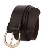 Skórzany pasek damski do spodni sukienki brązowy skóra nat 4 cm Beltimore D76