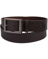 Skórzany pasek damski do spodni sukienki skóra nat 4 cm Beltimore brązowy D77