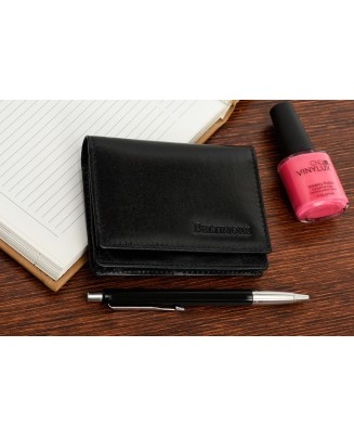Etui na wizytówki karty czarne skórzane portfel slim Beltimore G94