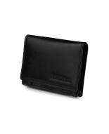 Etui na wizytówki karty czarne skórzane portfel slim Beltimore G94
