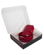 Zestaw prezentowy damski skórzany pasek portfel pudełko premium Beltimore Z42