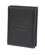 Portfel skórzany czarny vintage pionowy duży RFiD Beltimore  G76