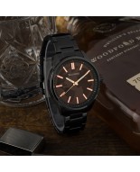 Zegarek męski bransoleta duży solidny czarny glob premium Beltimore BT01