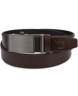 Pasek męski skórzany klamra automat czekoladowy Beltimore A20