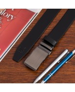 Pasek skórzany męski czarny szeroki 3,5 cm Beltimore A20