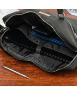 Aktówka torba duża laptopówka korka naturalnego czarna wegańska CorkVillage CV01