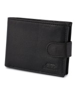 Męski portfel skórzany klasyczny RFiD czarny Beltimore K42