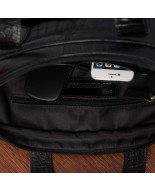 Torba skórzana elegancka croco laptop 15"6 aktówka granatowa A4 S17
