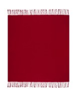 Czerwony Szalik damski z frędzlami miękki, modny, ciepły szal STC-6-11n