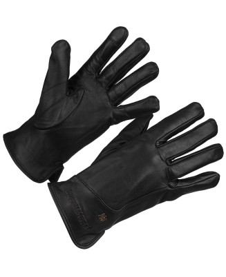 Rękawiczki skórzane damskie czarne polar touch finger na dotyk BELTIMORE K40