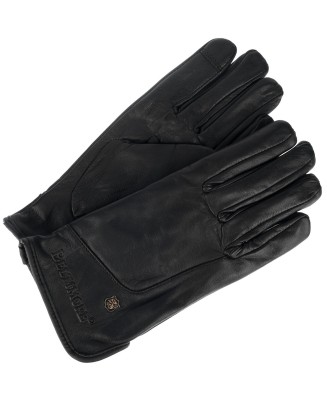 Rękawiczki skórzane damskie czarne polar touch finger na dotyk BELTIMORE K40