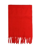 Czerwony piękny elegancki szalik damski szal ciepły i duży jednolity kolor Szal-1