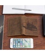 Portfel skórzany męski brązowy nubuk skóra Ciężarówka Tir RFiD Beltimore R89