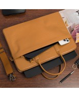 Torba skórzana aktówka teczka croco na laptopa 15"6 brązowa A4 Beltimore S18